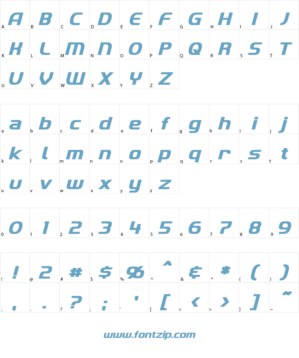 Imaki Font Character
